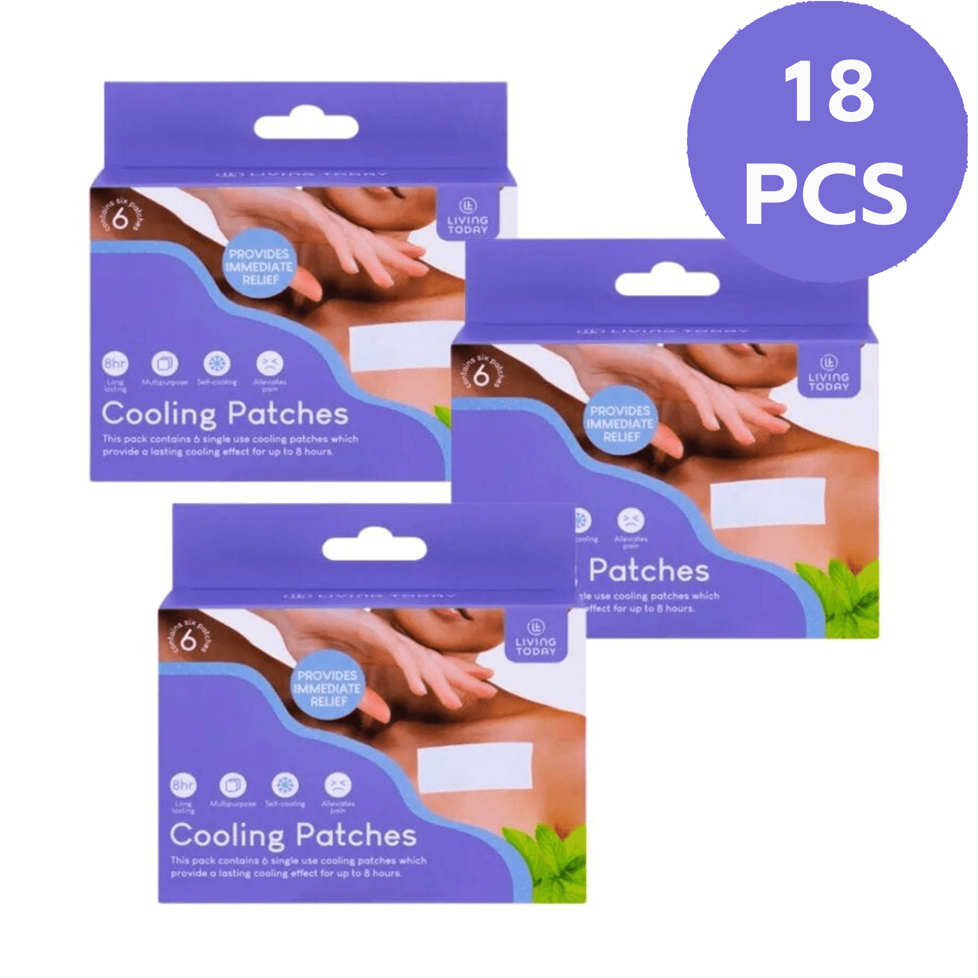 Living Today 18Pcs Cooling Patch Pain Relief