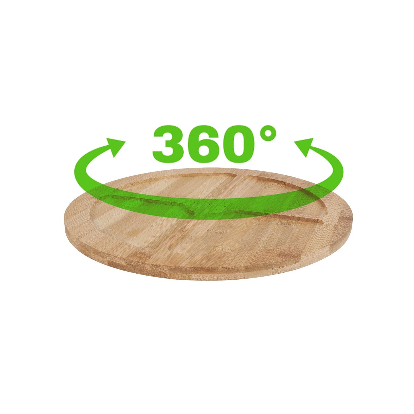 Living Today Bamboo Bamboo Lazy Susan Turntable