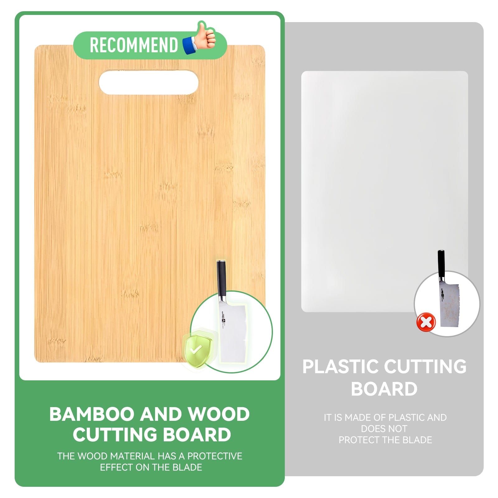 Living Today Kitchen 3 Pcs Bamboo Cheese Cutting & Serving Chopping Board Set