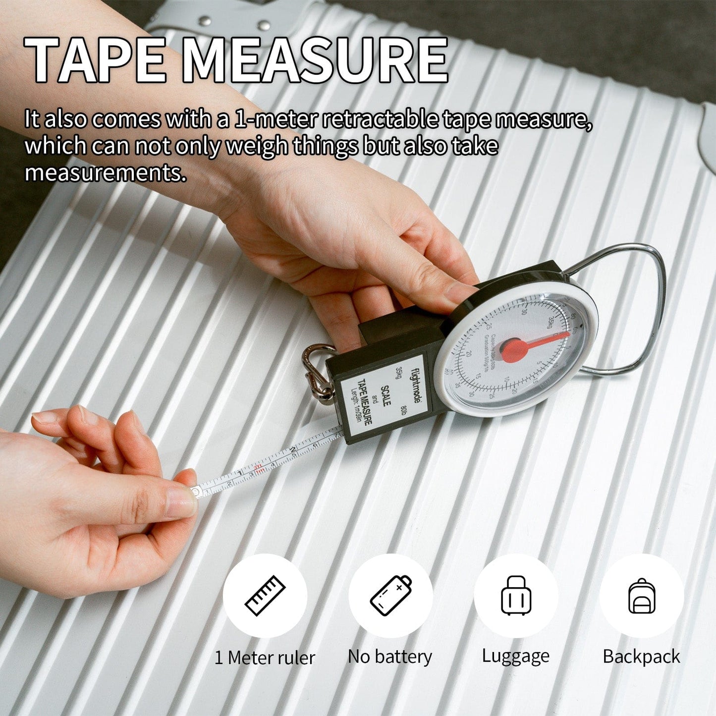 Flightmode Flightmode Analogue Luggage Scale