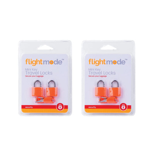 Flightmode 4 Pcs Mini Key Travel Set Padlock Assorted Colors