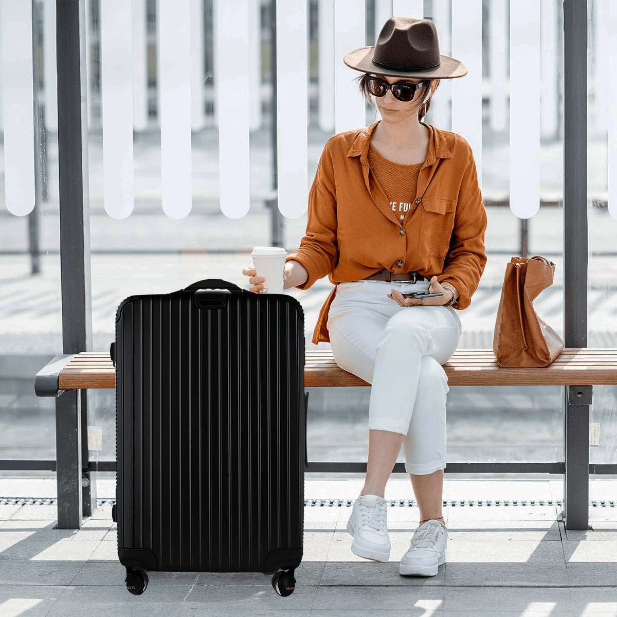 Flightmode Luggage & Bags Flightmode Travel Suitcase Large-Black