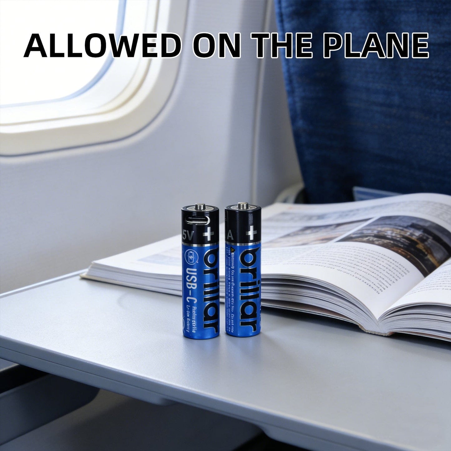 Living Today 2 PCS AAA USB Rechargeable LI-ION Battery