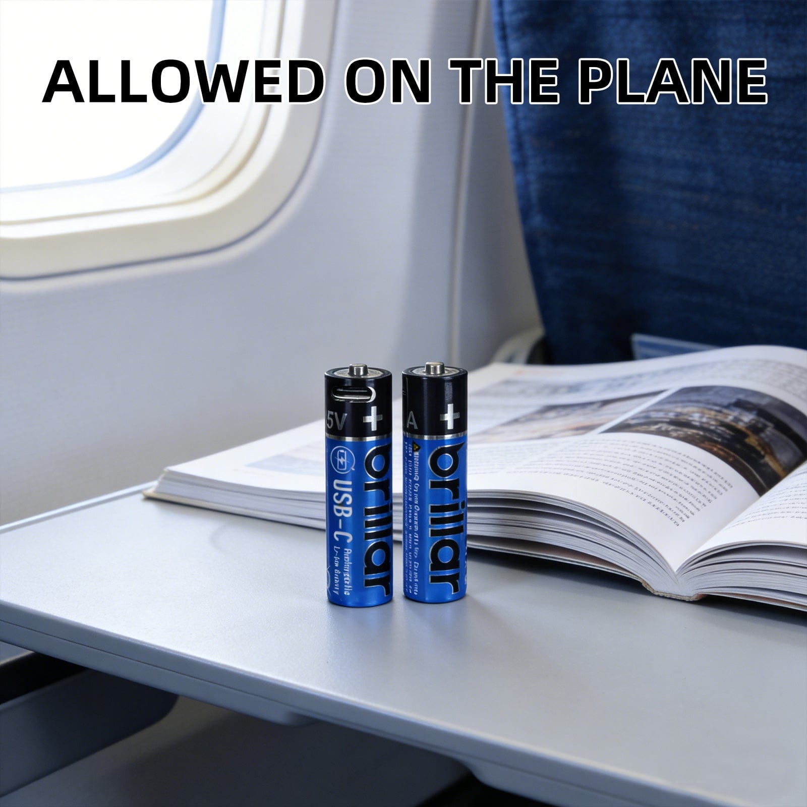 Living Today 2 PCS AAA USB Rechargeable LI-ION Battery