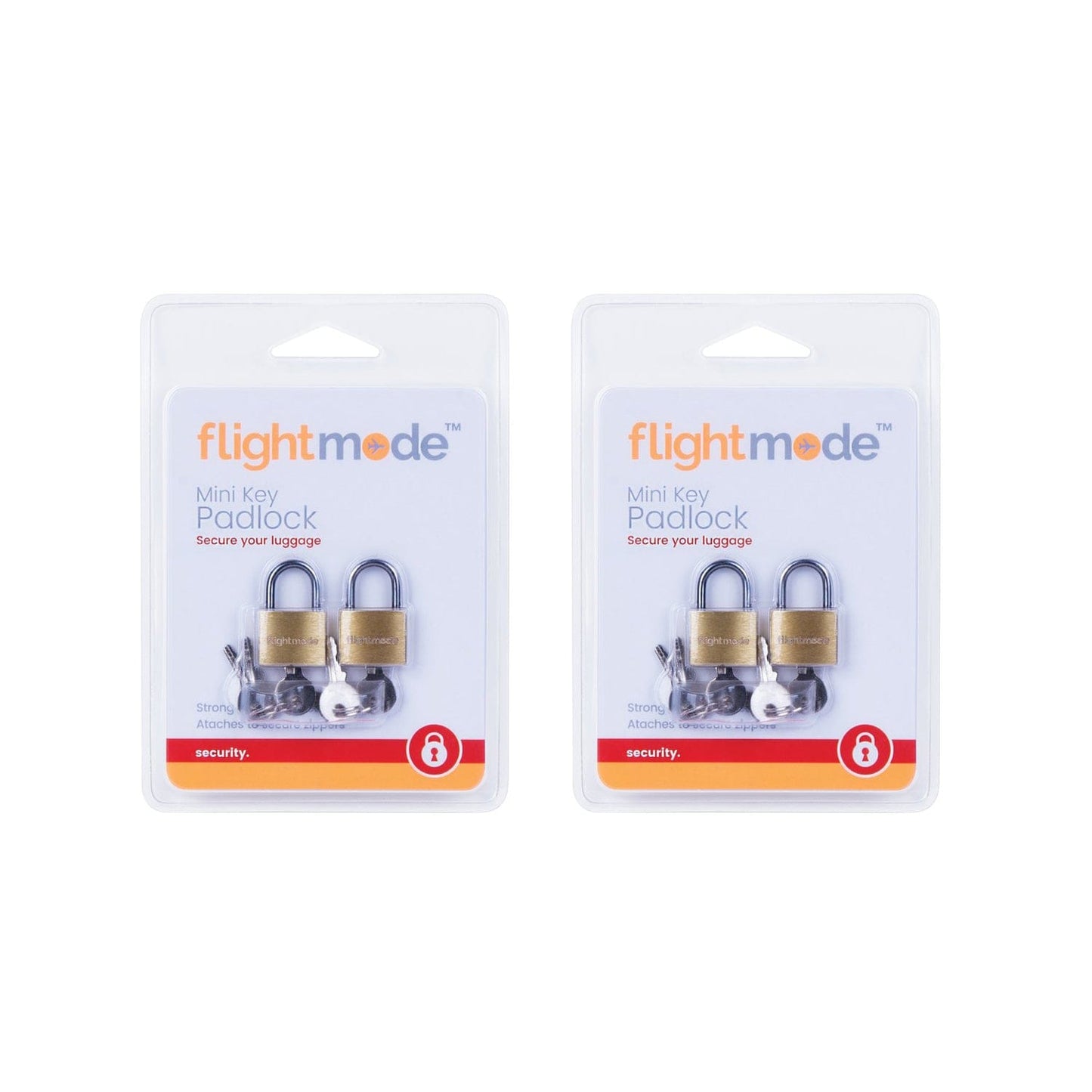 Flightmode Flightmode Brass Padlock 2 Pack