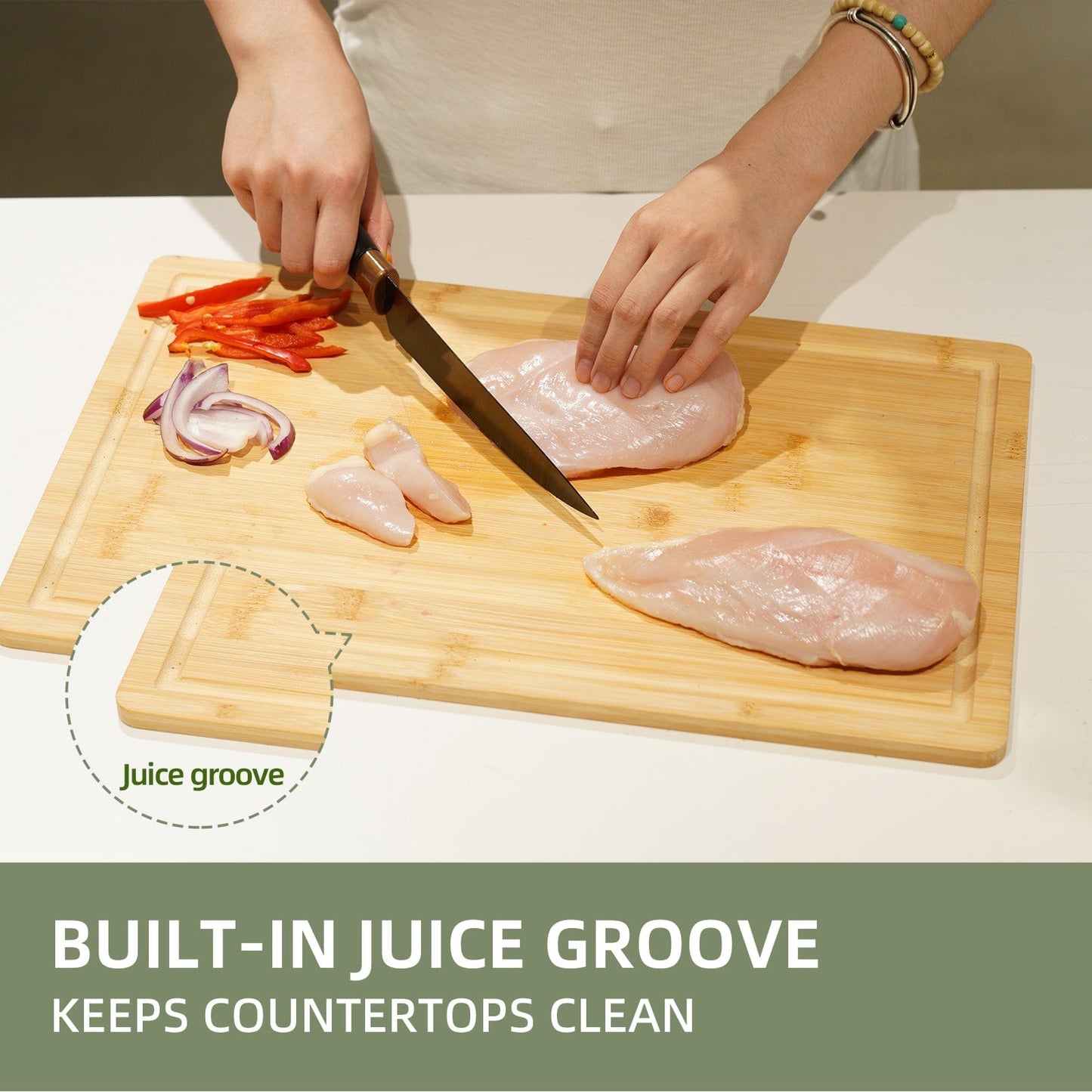 Clevinger 3 Pcs Bamboo Cutting Board