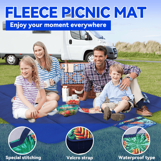 Lazy Dayz Fleece Picnic Rug - Mossman