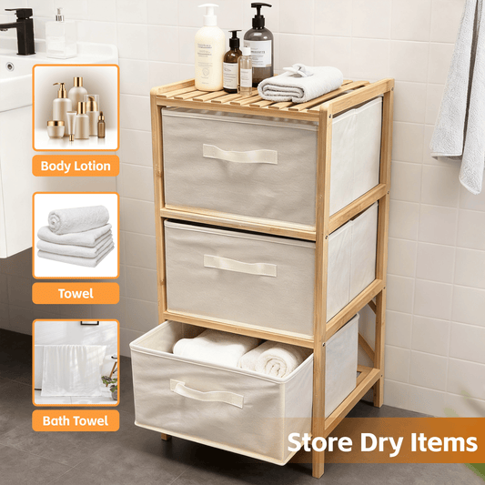 Clevinger 3 Drawer Bammboo Storage Chest