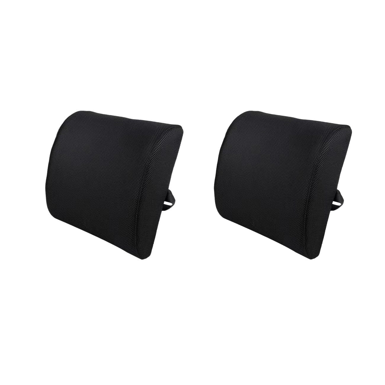 Living Today Office 2 Pack Memory Foam Lumbar Support Cushion with Black Cover