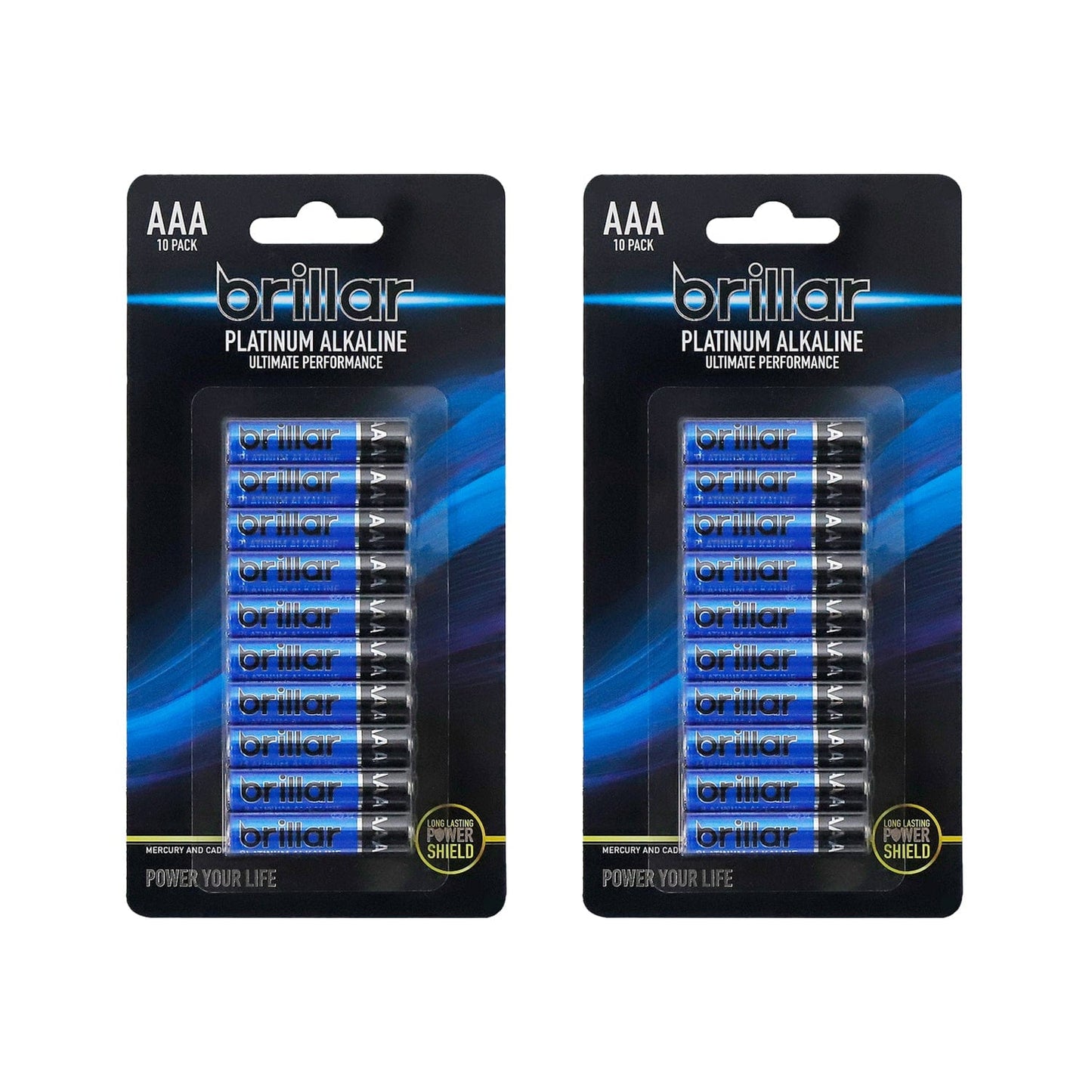 Brillar General Purpose Batteries 2x Brillar AAA Platinum Alkaline Batteries 10pk