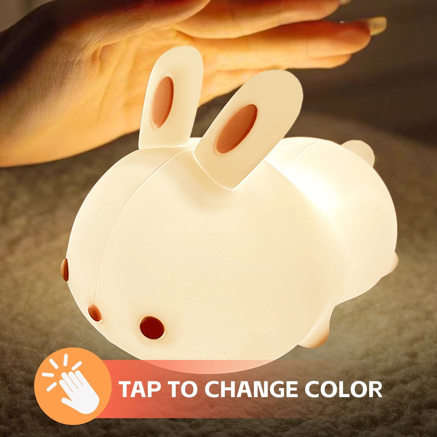 Brillar Squishy Cute Bunny Night Light