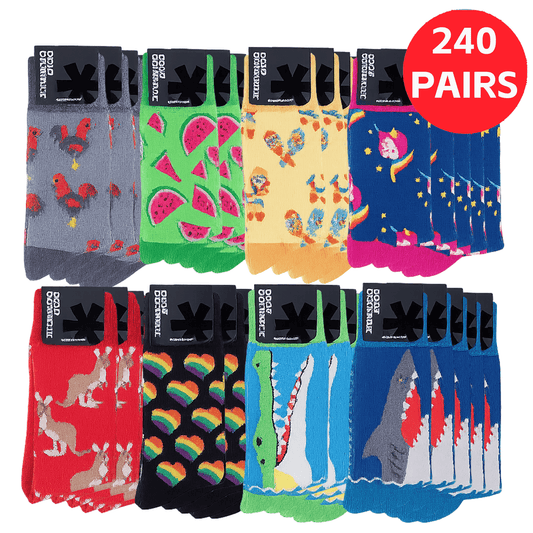 Sock Exchange Socks Wholesale 240 Pairs Novelty Socks