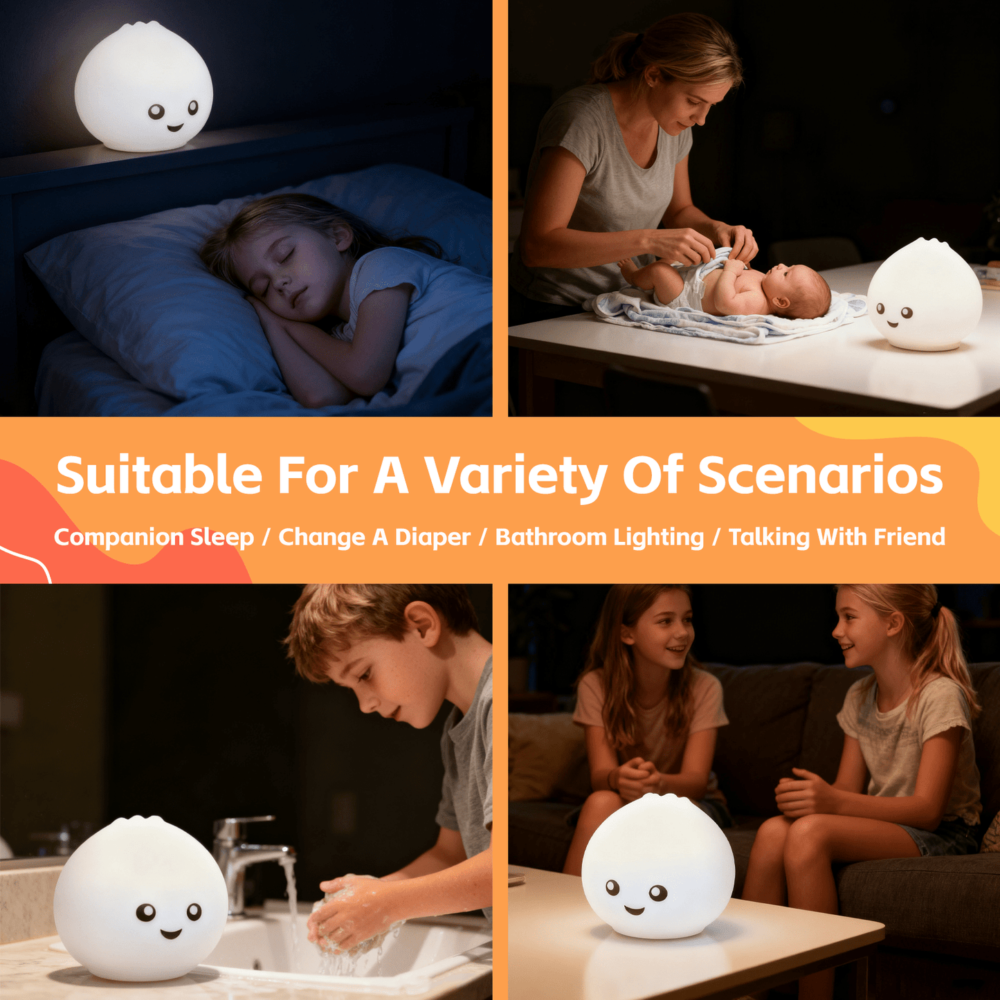 Brillar Squishy Dumpling Night Light