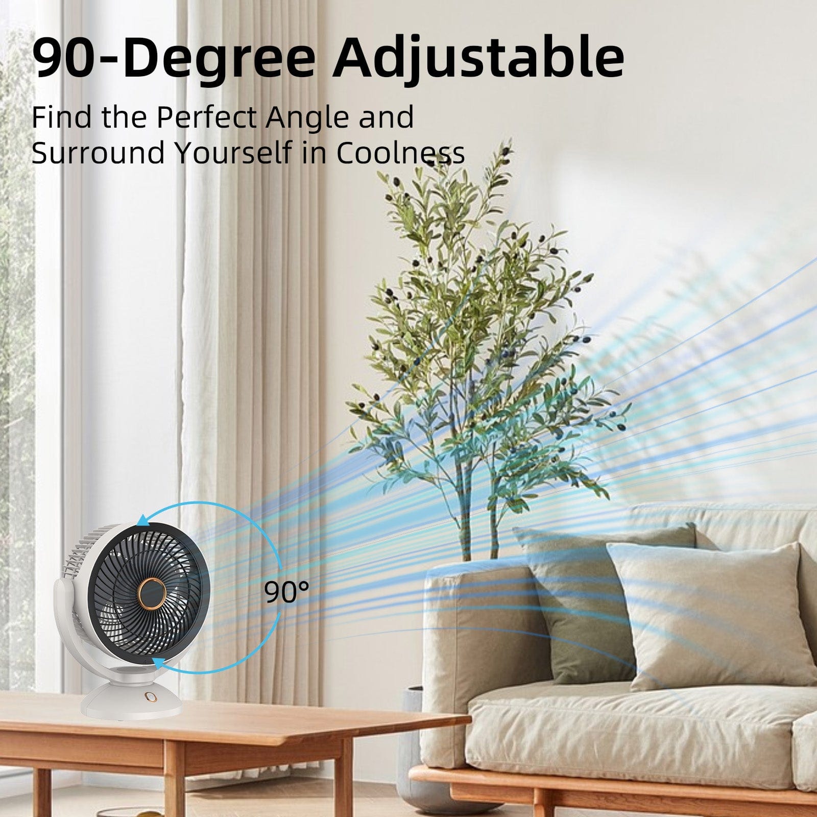 Livingtoday Fans 2000mAh RECHARGEABLE FAN