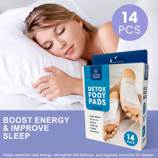 Living Today Homewares 14 Pcs Detox Foot Pads - The Cleansing Detox Foot Pads