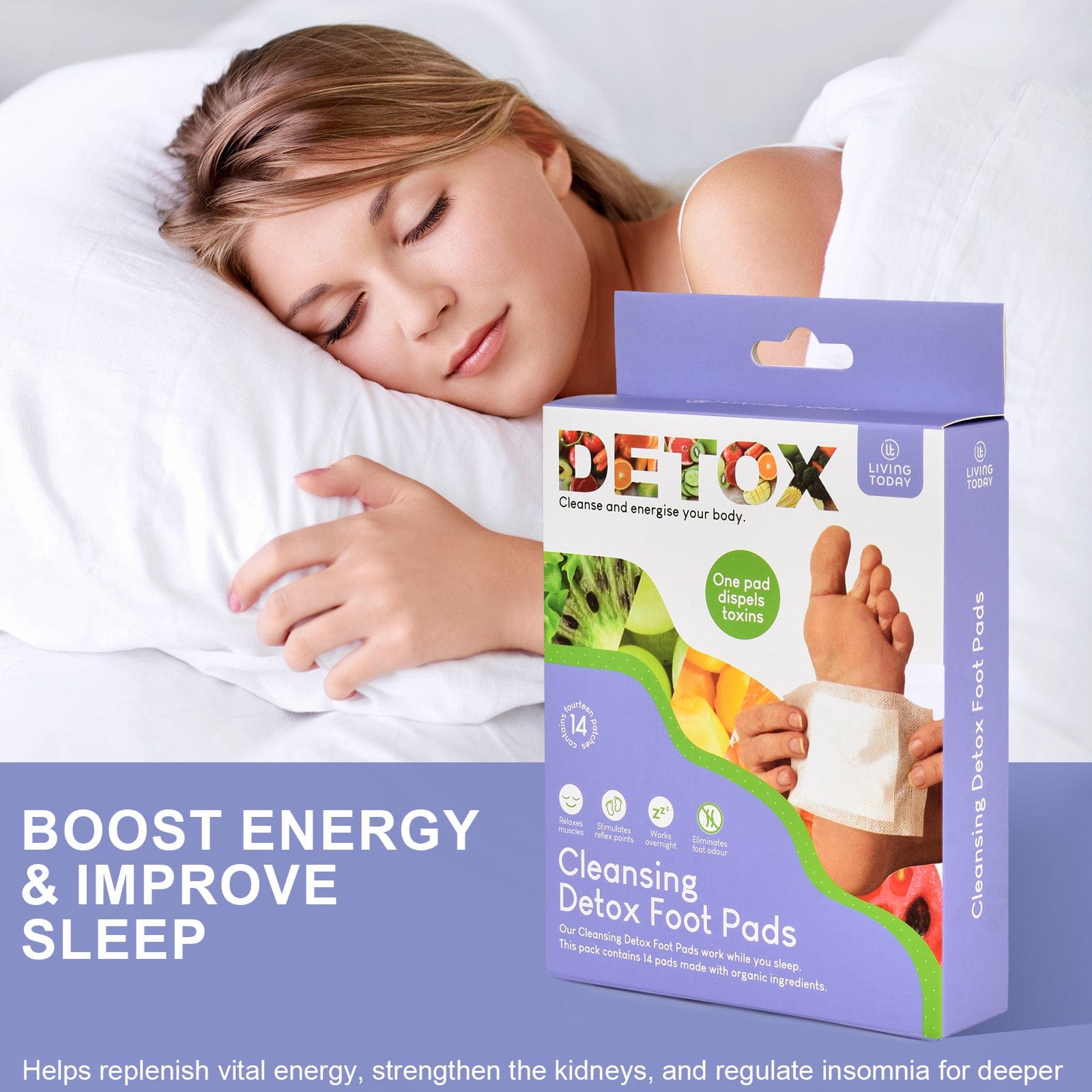 Living Today Homewares 70 Pcs The Cleansing Detox Foot Pads Patches