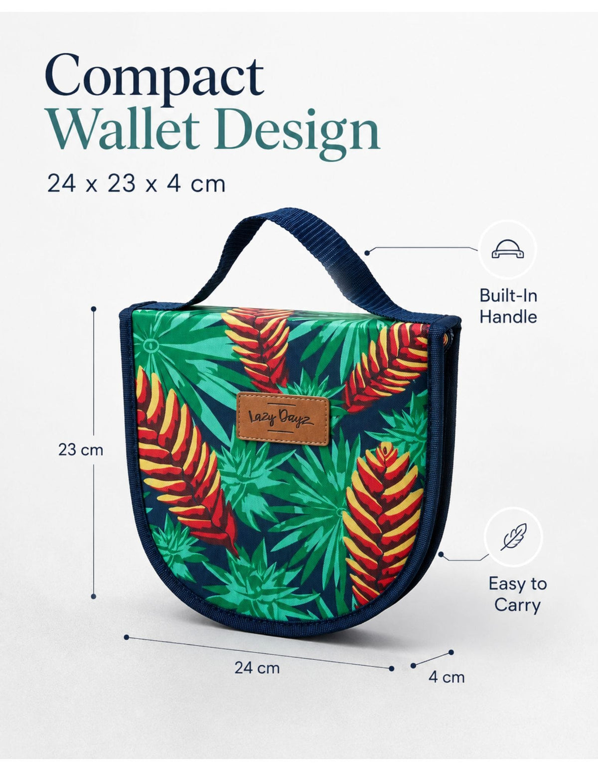 Lazy Dayz Beach and Summer Lazy Dayz Picnic Cutlery Wallet Set - Mossman