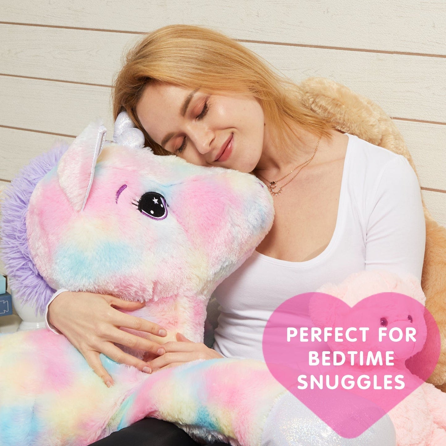 Fandcy Toys & Games 105cm Jumbo Lying Unicorn Soft Plush Toy