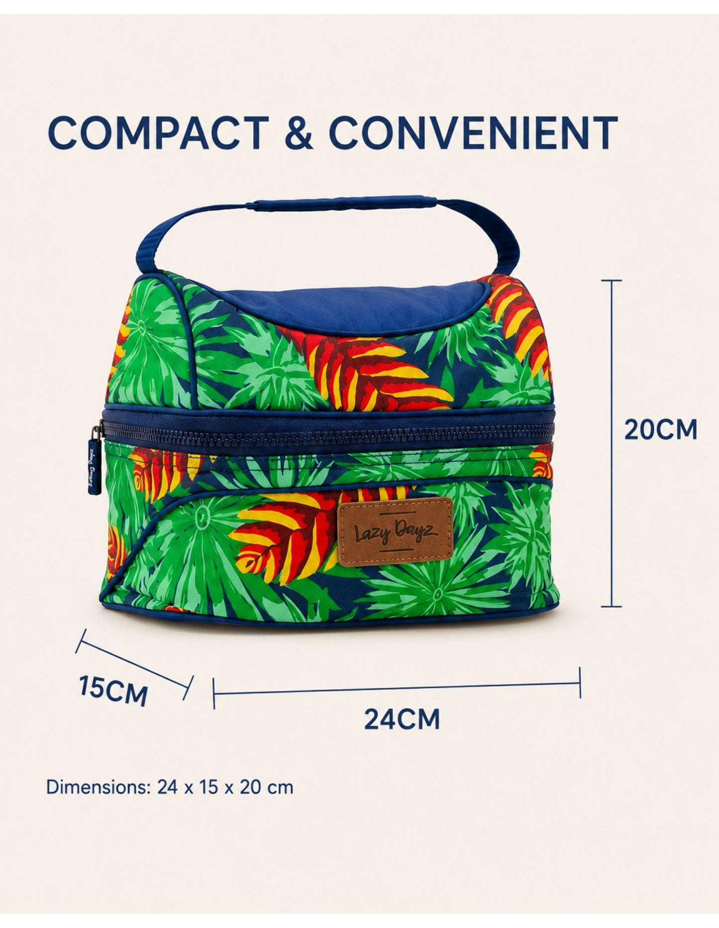 Lazy Dayz Picnic Lazy Dayz Insulated Deluxe Lunch Cooler - Mossman
