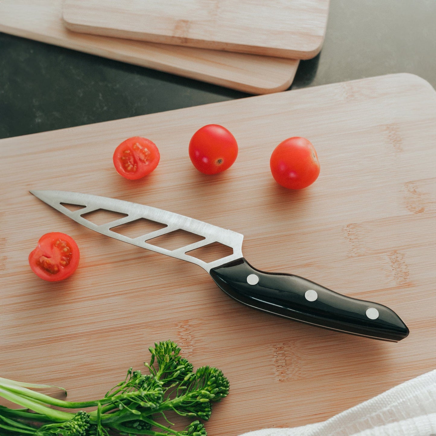 Living Today Kitchen 3 Pack Bamboo Cheese Cutting & Serving Chopping Board Set