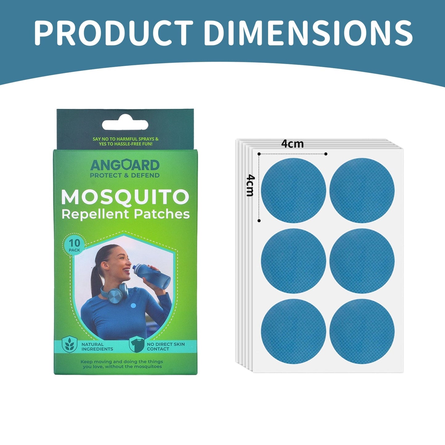 Angoard 10 Pcs Mosquito Repellent Patch