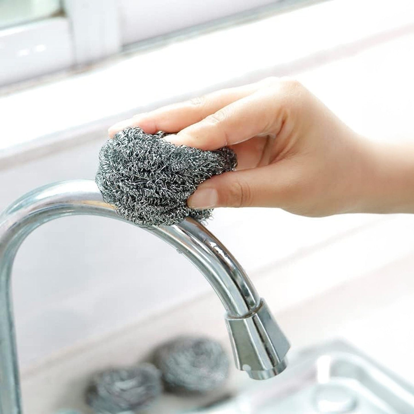 Spiffy STAINLESS STEEL SCOURERS 6 PACK