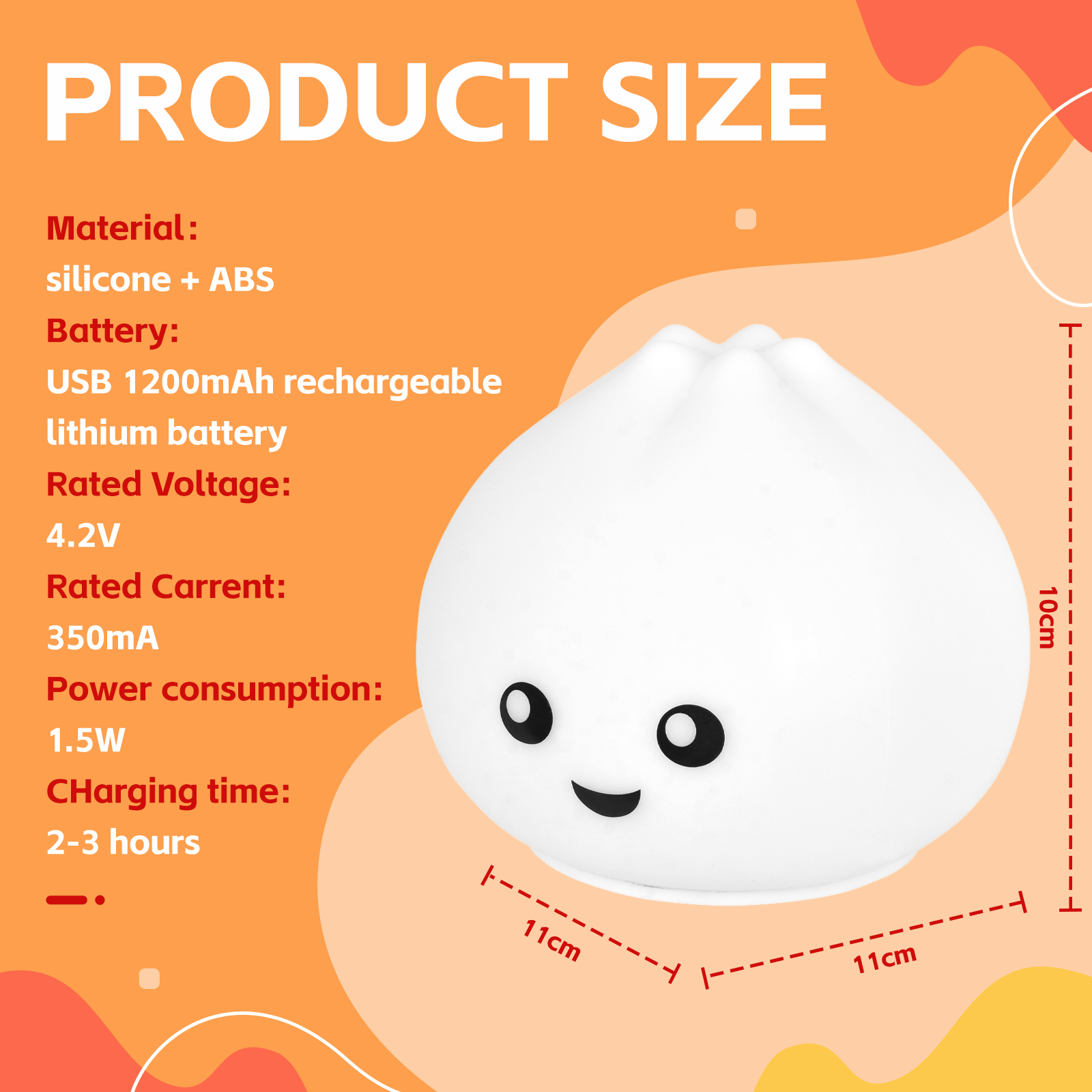 Brillar Squishy Dumpling Night Light