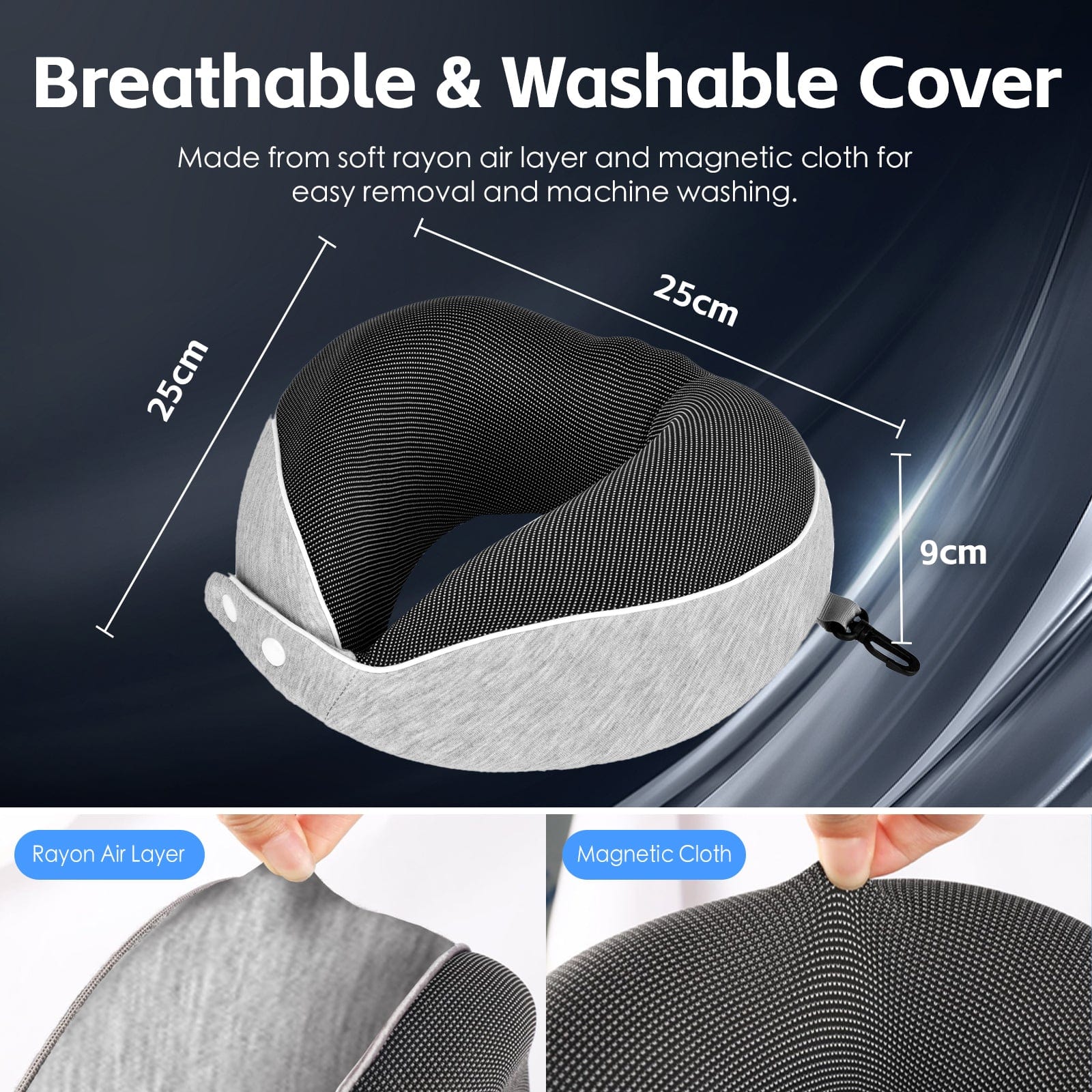Flightmode Bags and Luggage Compact Luxury Memory Foam Travel Pillow