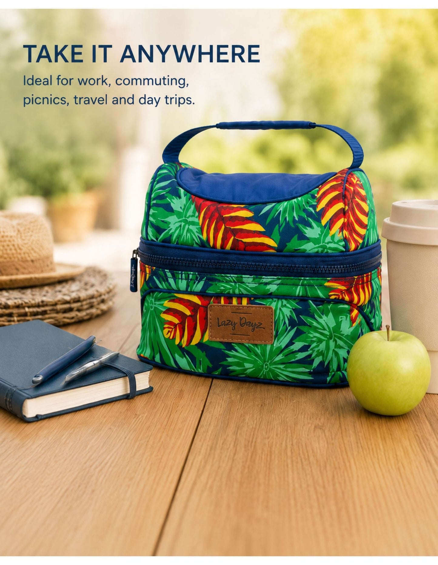 Lazy Dayz Picnic Lazy Dayz Insulated Deluxe Lunch Cooler - Mossman
