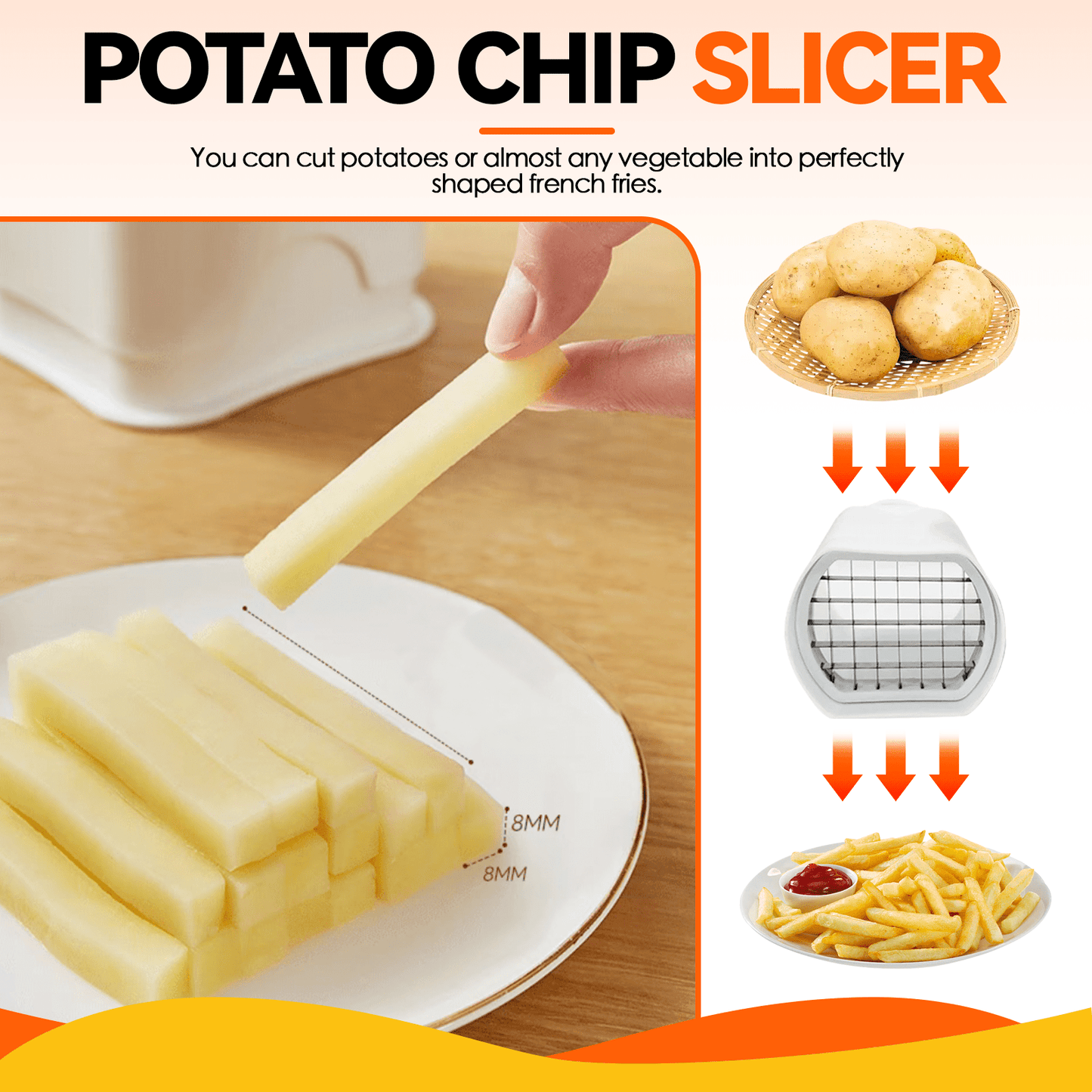 Living Today Homewares Fantastic Fries Potato Chip Slicer