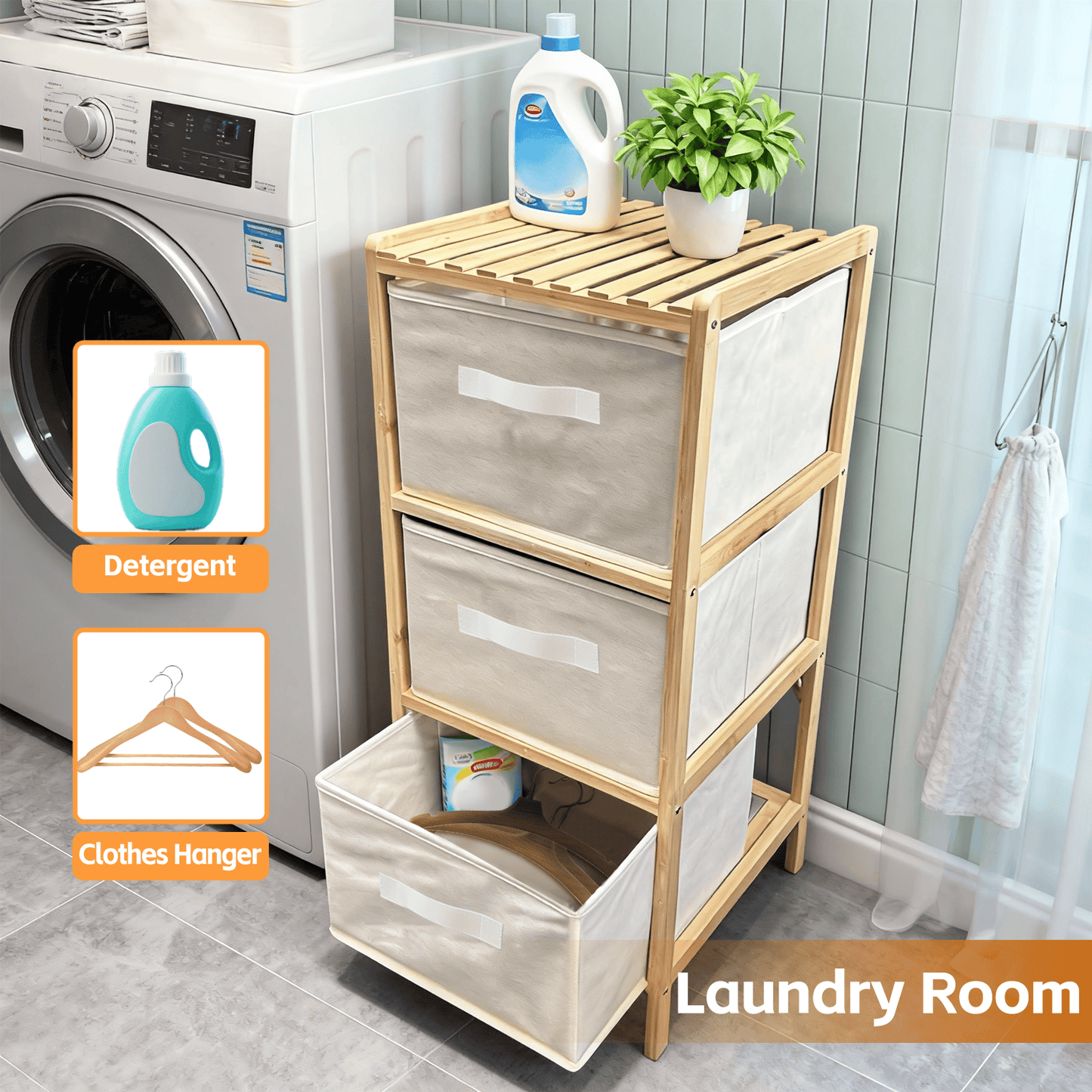 Clevinger 3 Drawer Bammboo Storage Chest