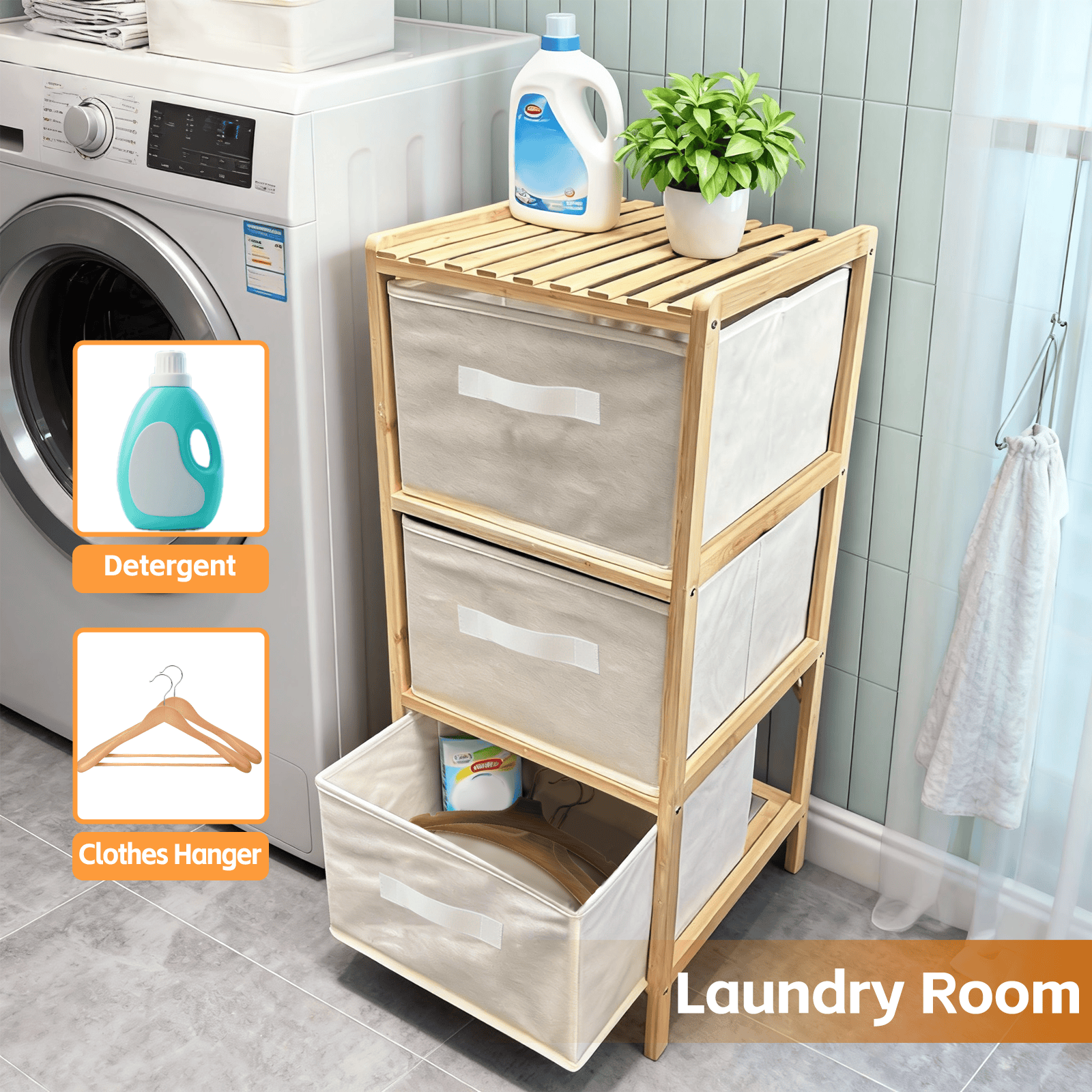 Clevinger 3 Drawer Bammboo Storage Chest