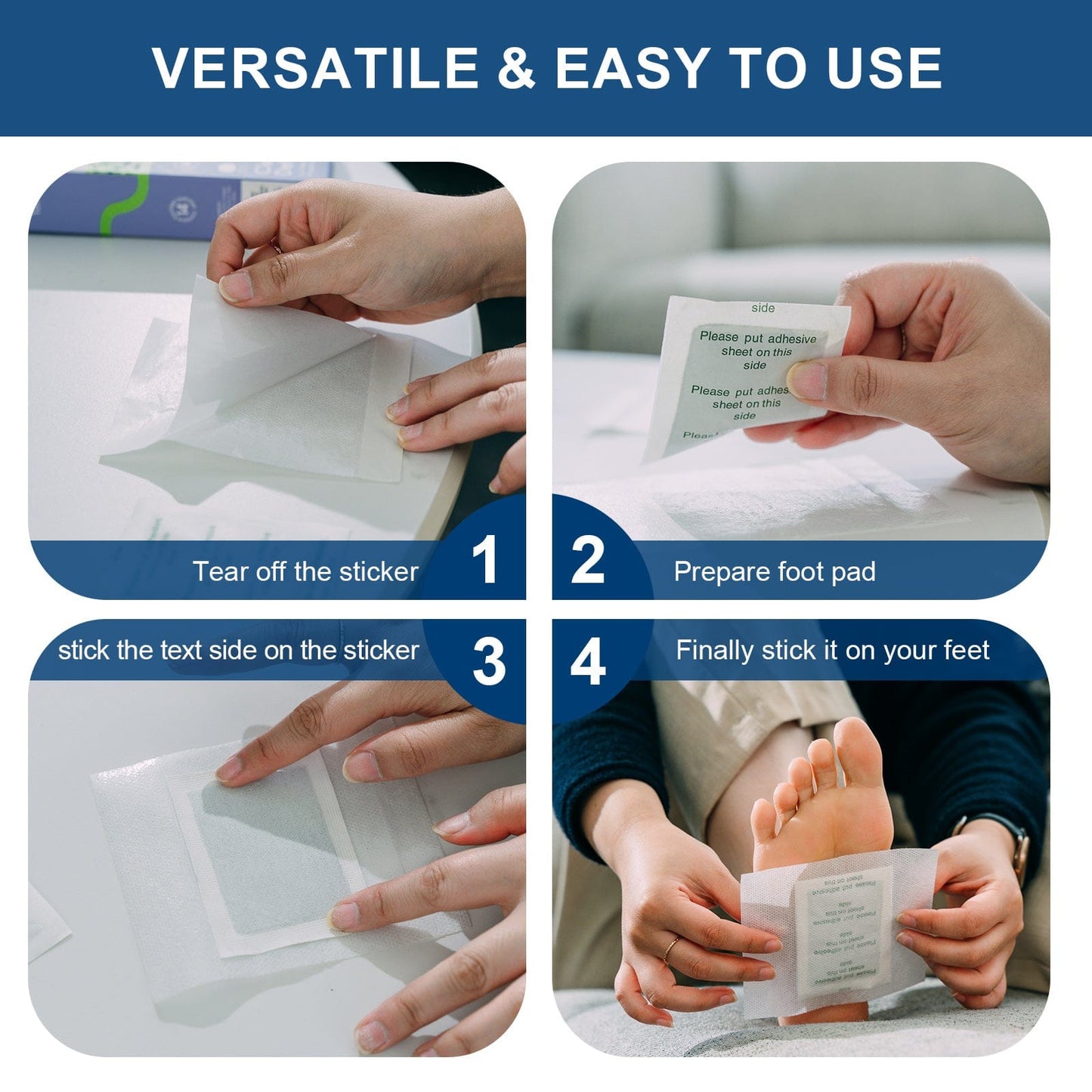 Living Today Homewares 14 Pcs Detox Foot Pads - The Cleansing Detox Foot Pads