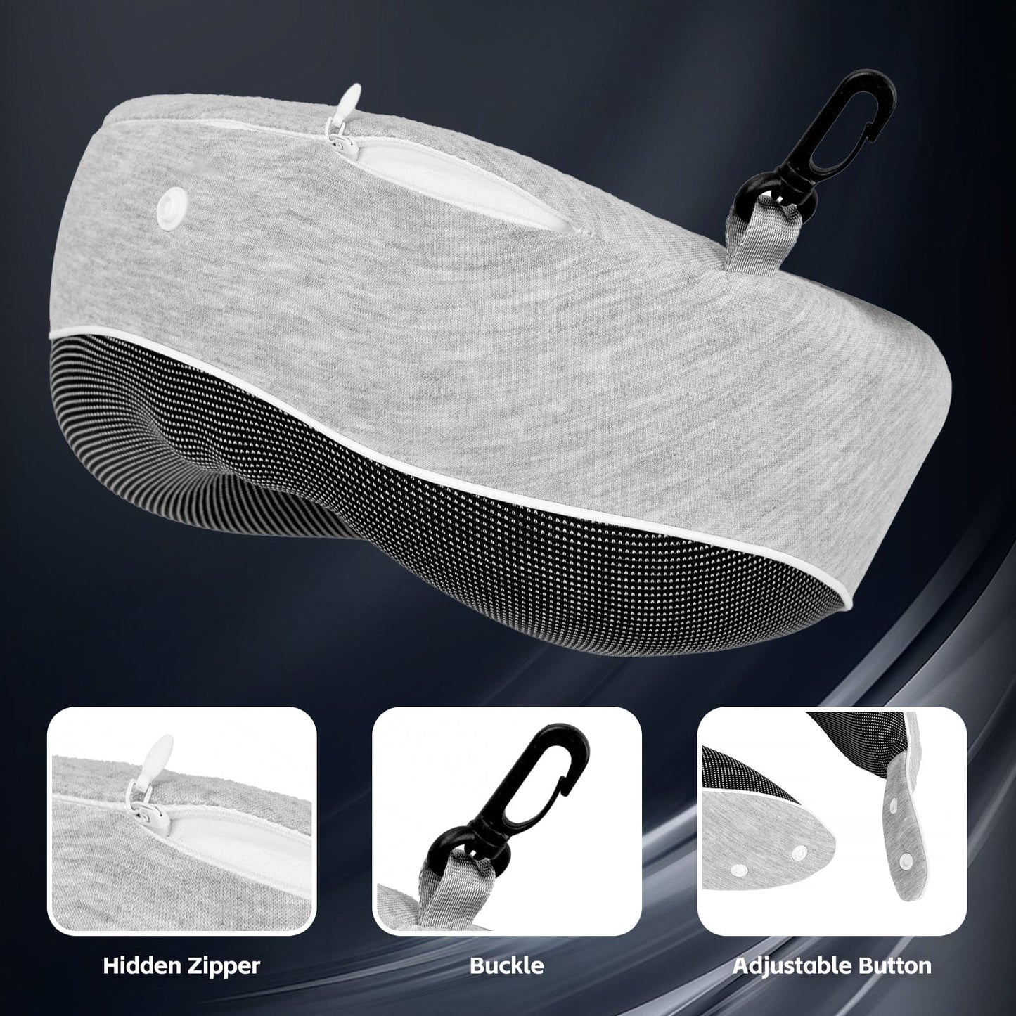 Flightmode Bags and Luggage Compact Luxury Memory Foam Travel Pillow