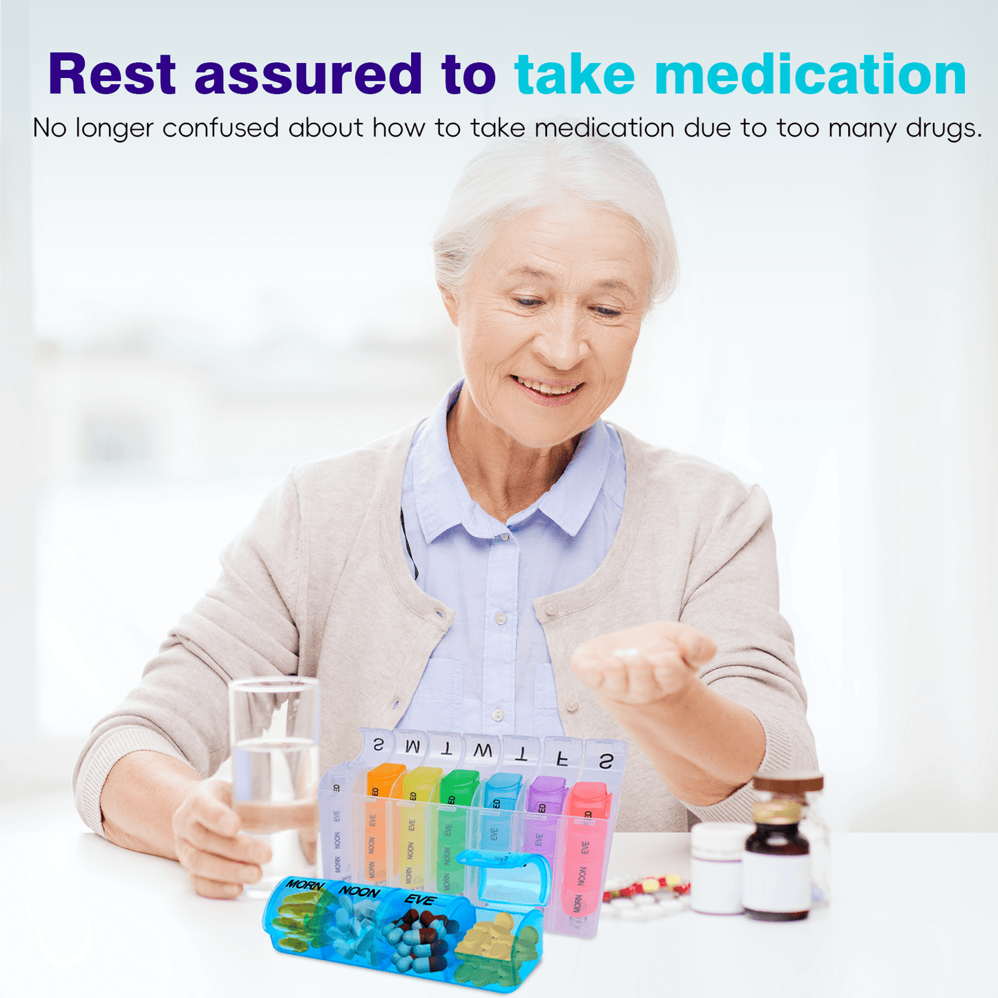Flightmode health Flightmode 7 Day Travel Pill Box Medicine Organiser with Individual Daily Compartment