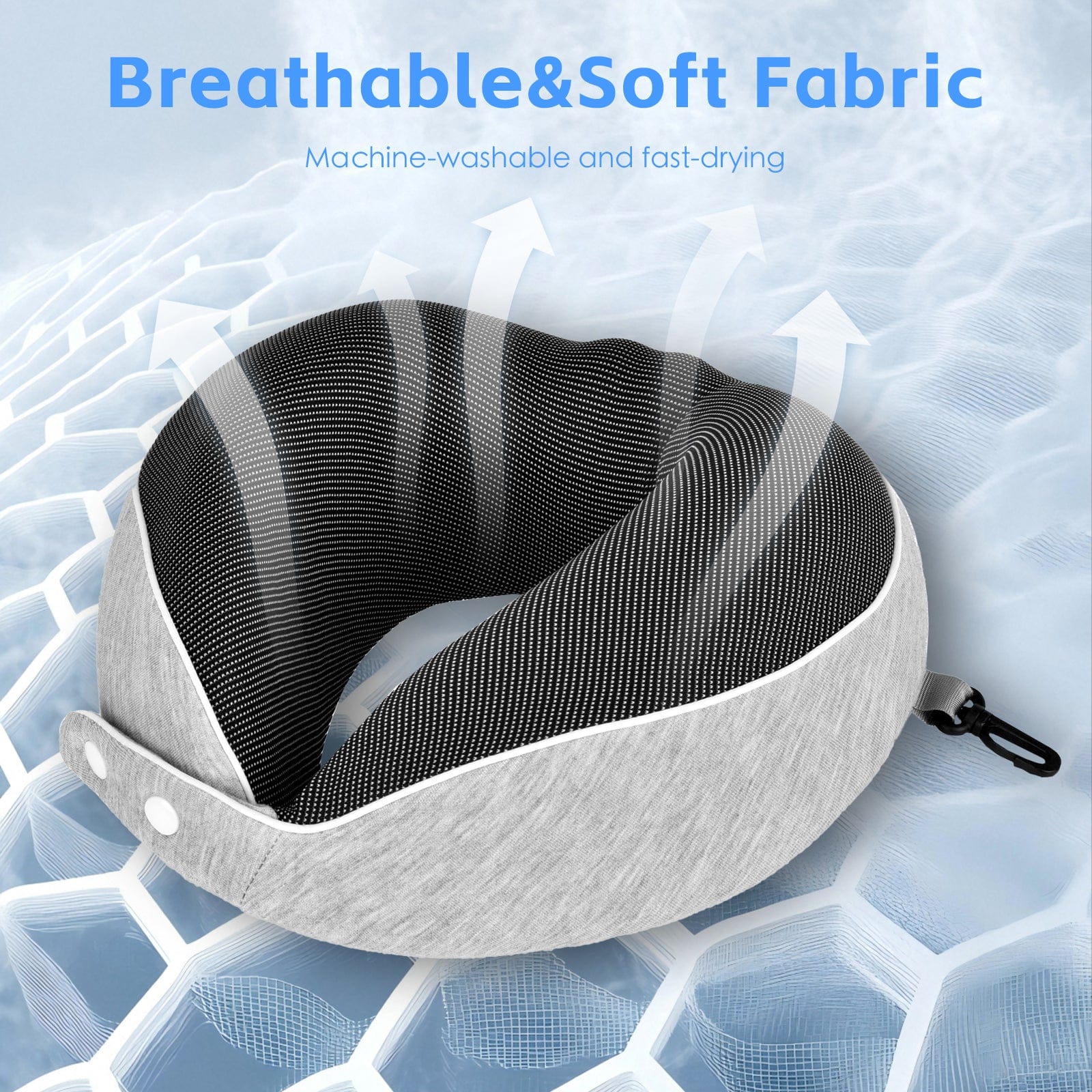Flightmode Bags and Luggage Compact Luxury Memory Foam Travel Pillow