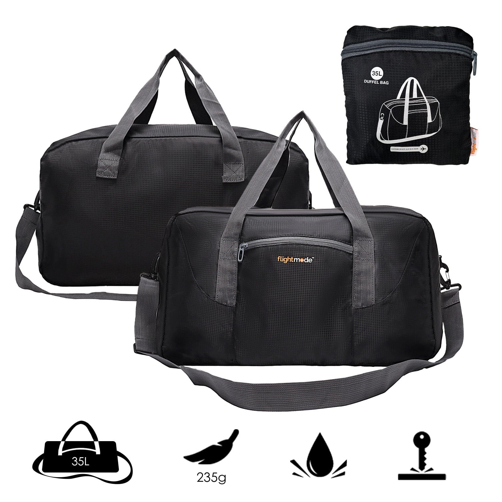 Flightmode 35L Foldable Lightweight Duffel Travel Bag