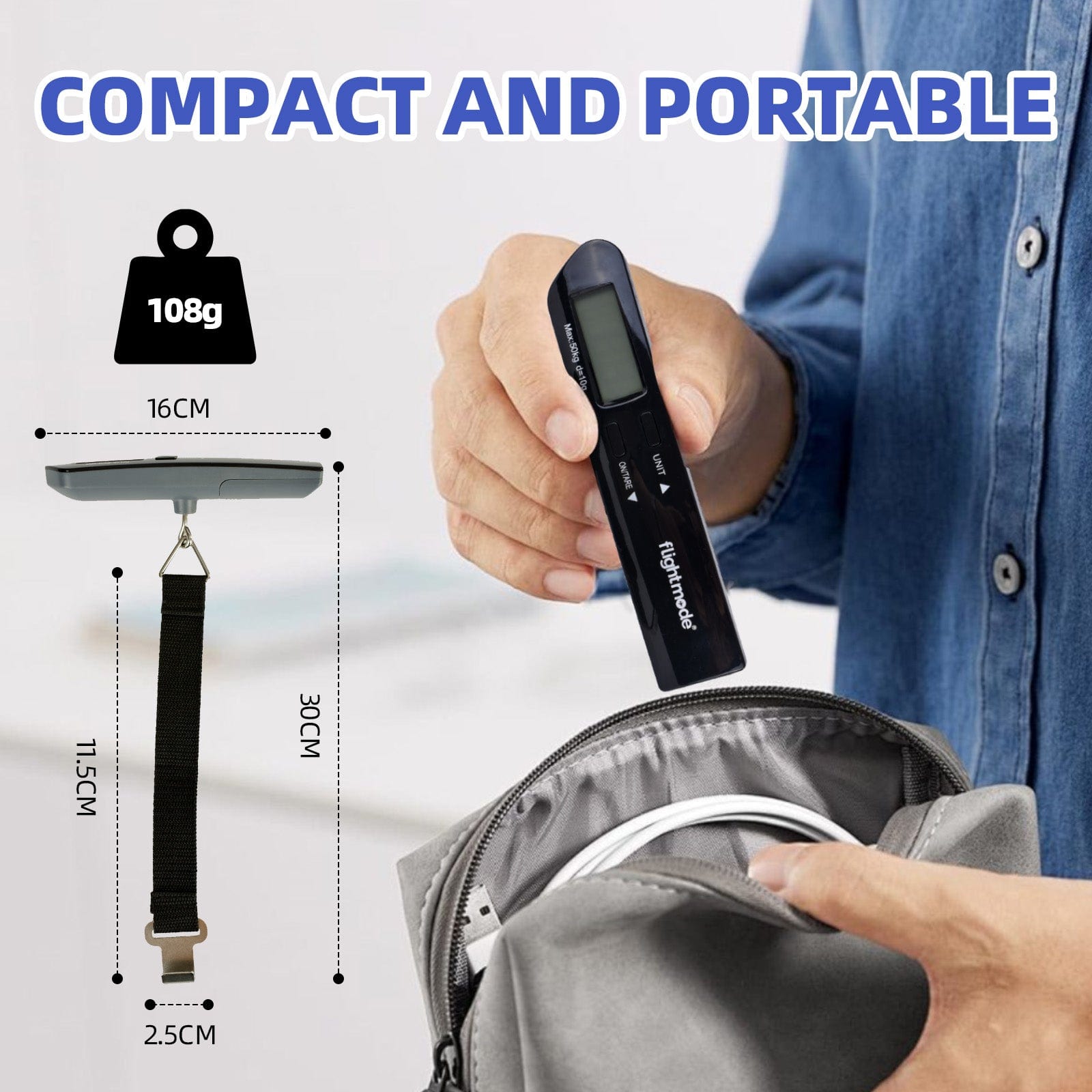 Flightmode Digital luggage scale Flightmode Digital Luggage Scale