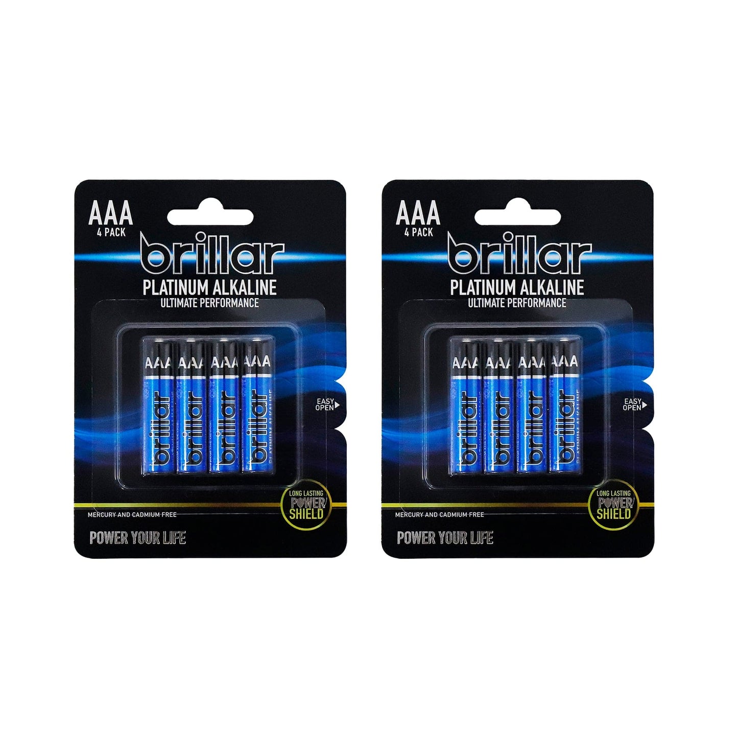 Brillar General Purpose Batteries 2x Brillar AAA Platinum Alkaline Batteries 4pk