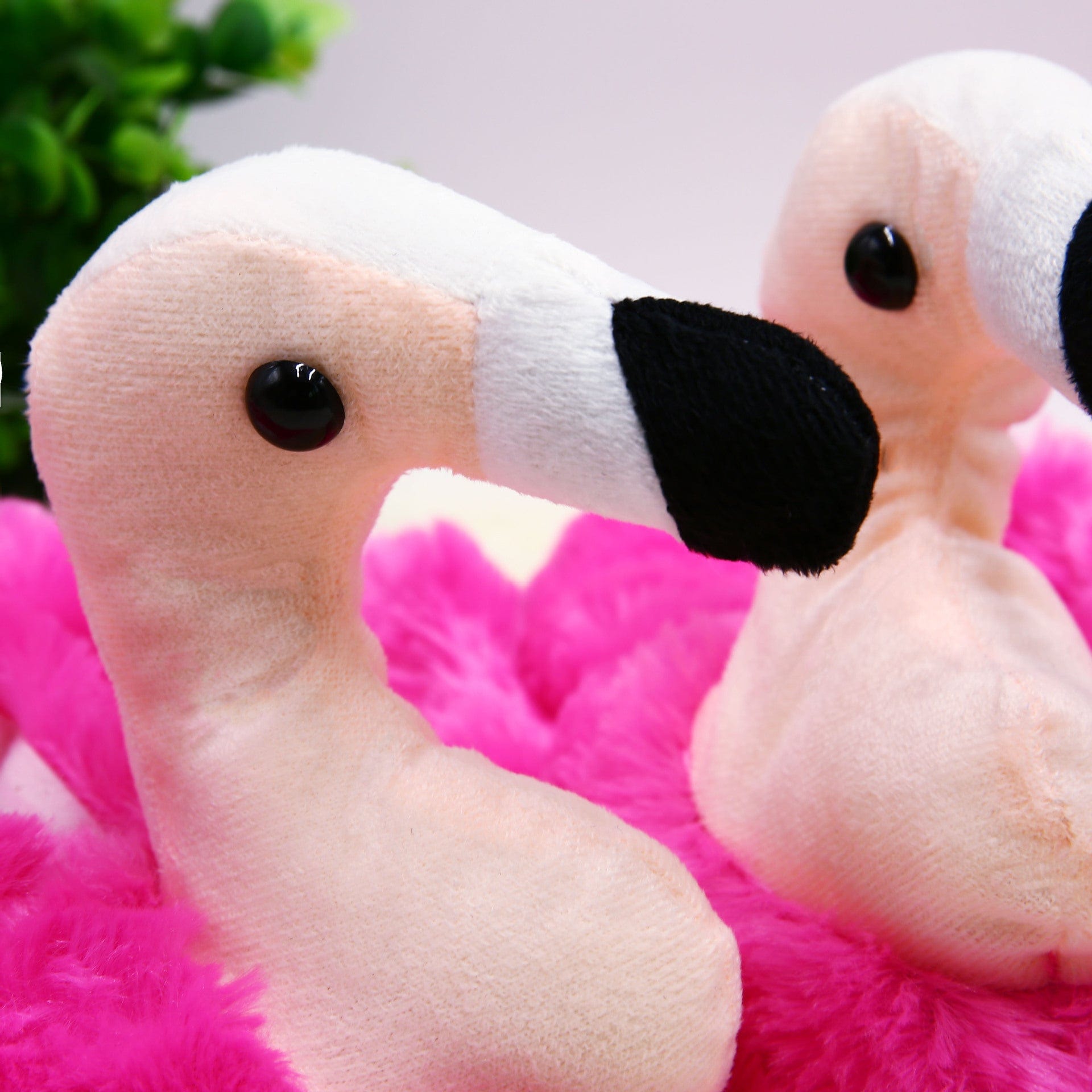 Living Today Fluffy Flamingo Slippers for Kids Size Medium 32/33 EUR