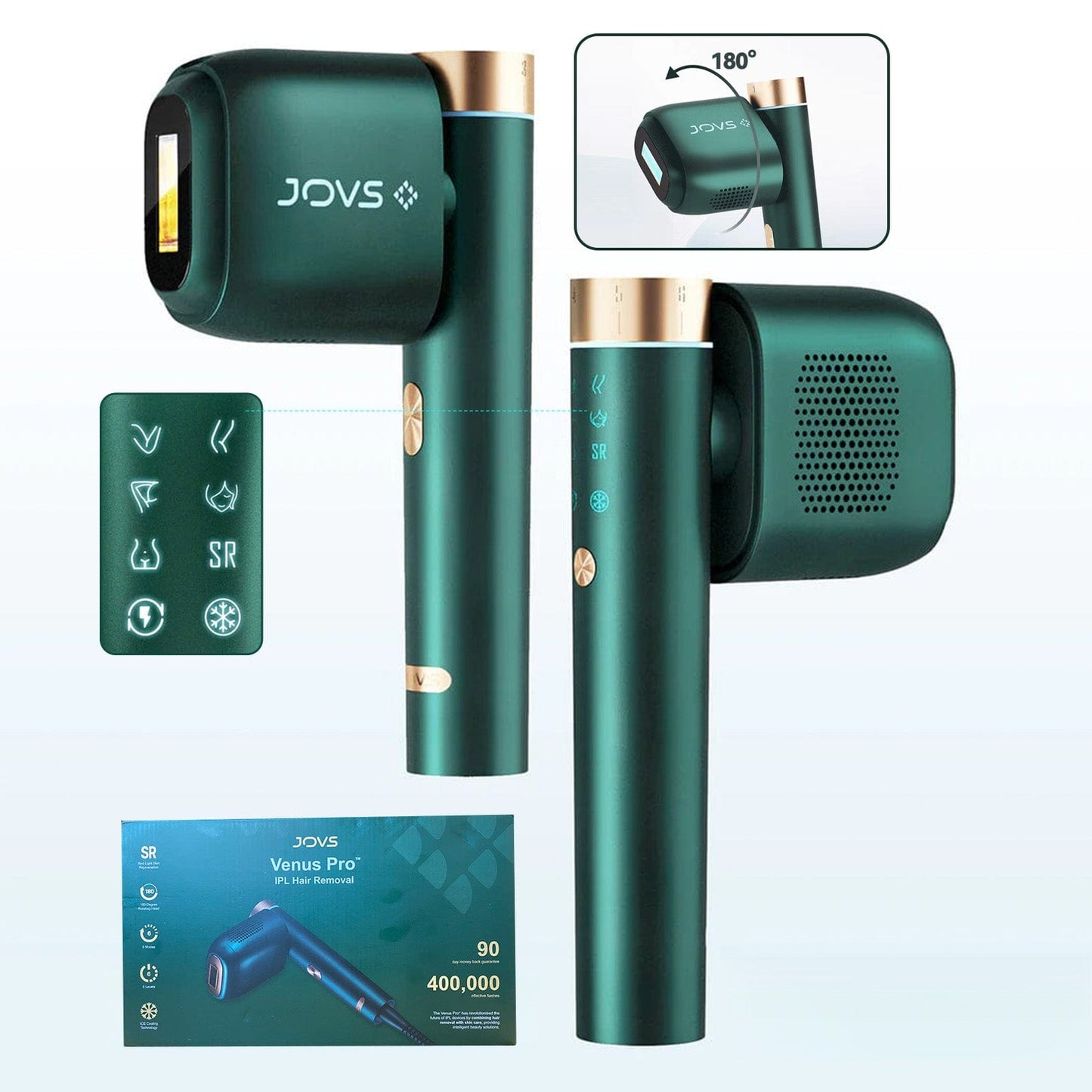 Living Today JOVS Venus Pro IPL(Intense Pulsed Light) Hair Remover