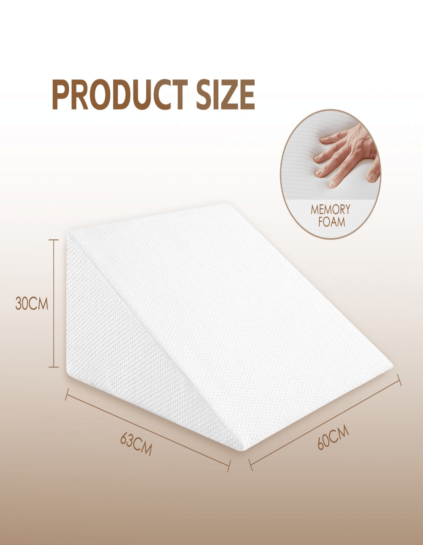 Living Today Pillows Clevinger Memory Foam Bed Wedge Back Support Pillow