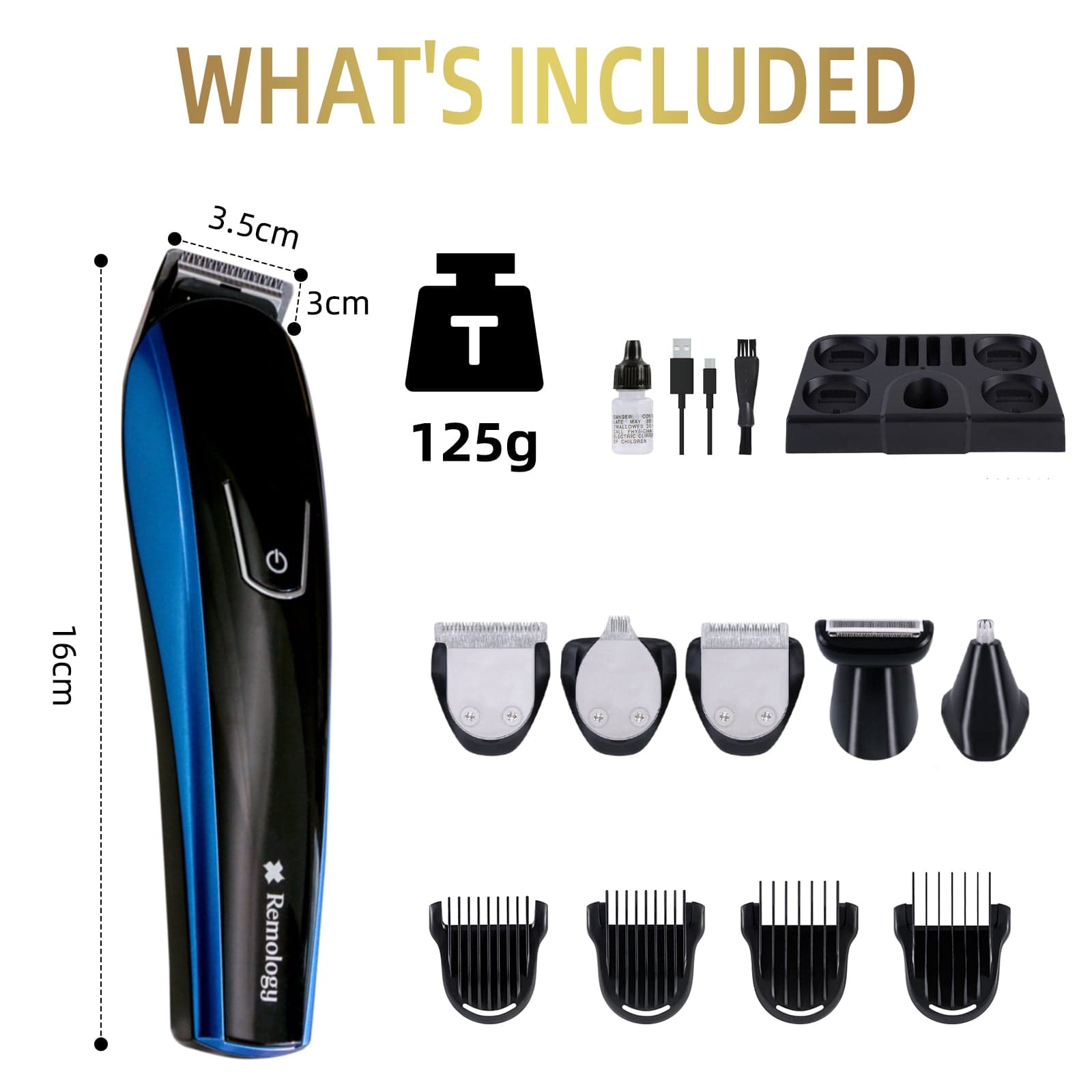 Remology personal care 5 IN 1 Rechargeable Grooming Kit