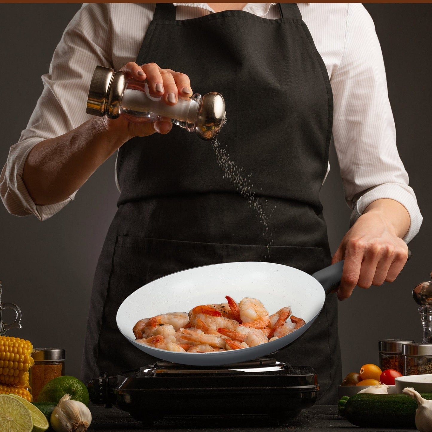 Living Today CLEVINGER 28CM NON-STICK SAUTE PAN WITH LID