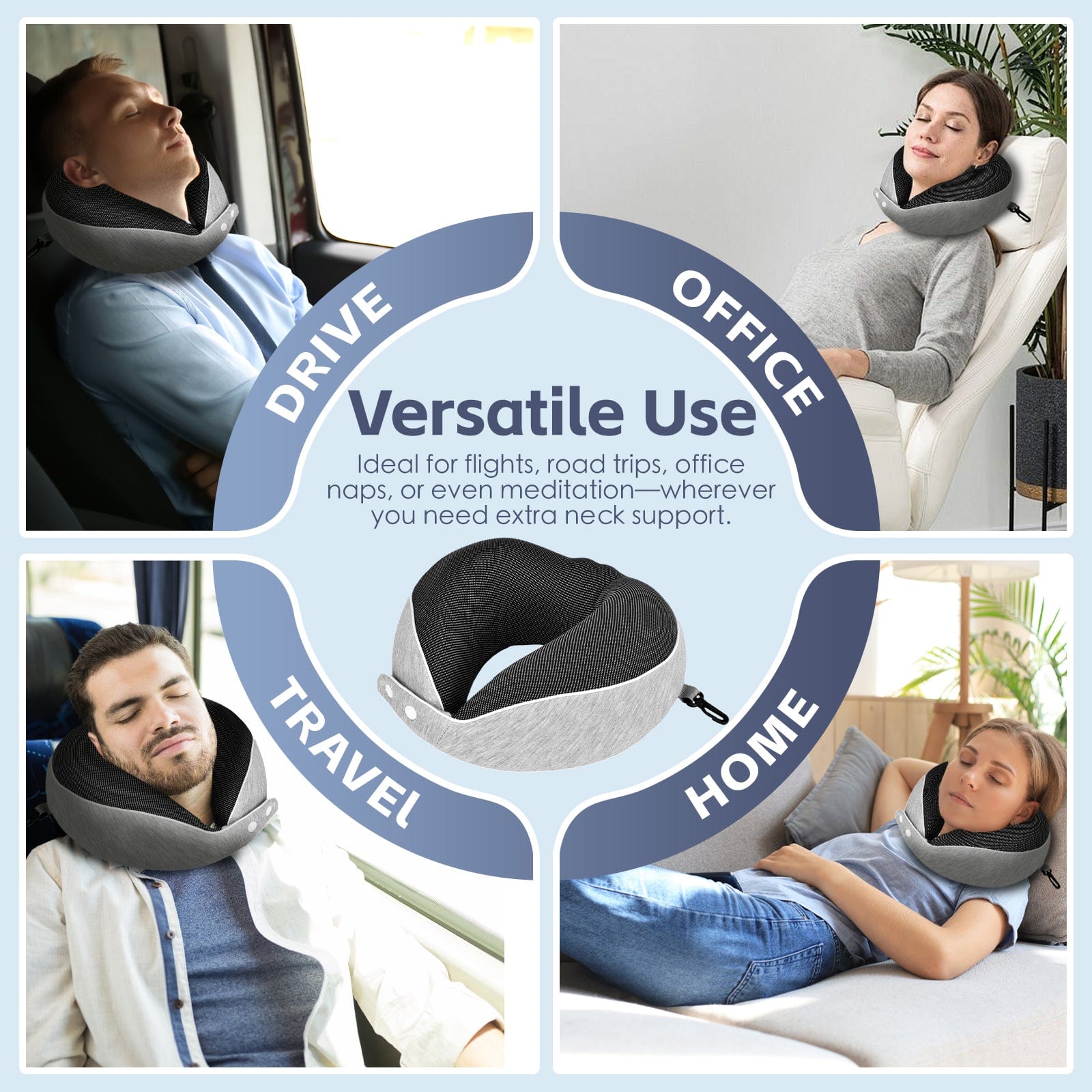 Flightmode Bags and Luggage Compact Luxury Memory Foam Travel Pillow