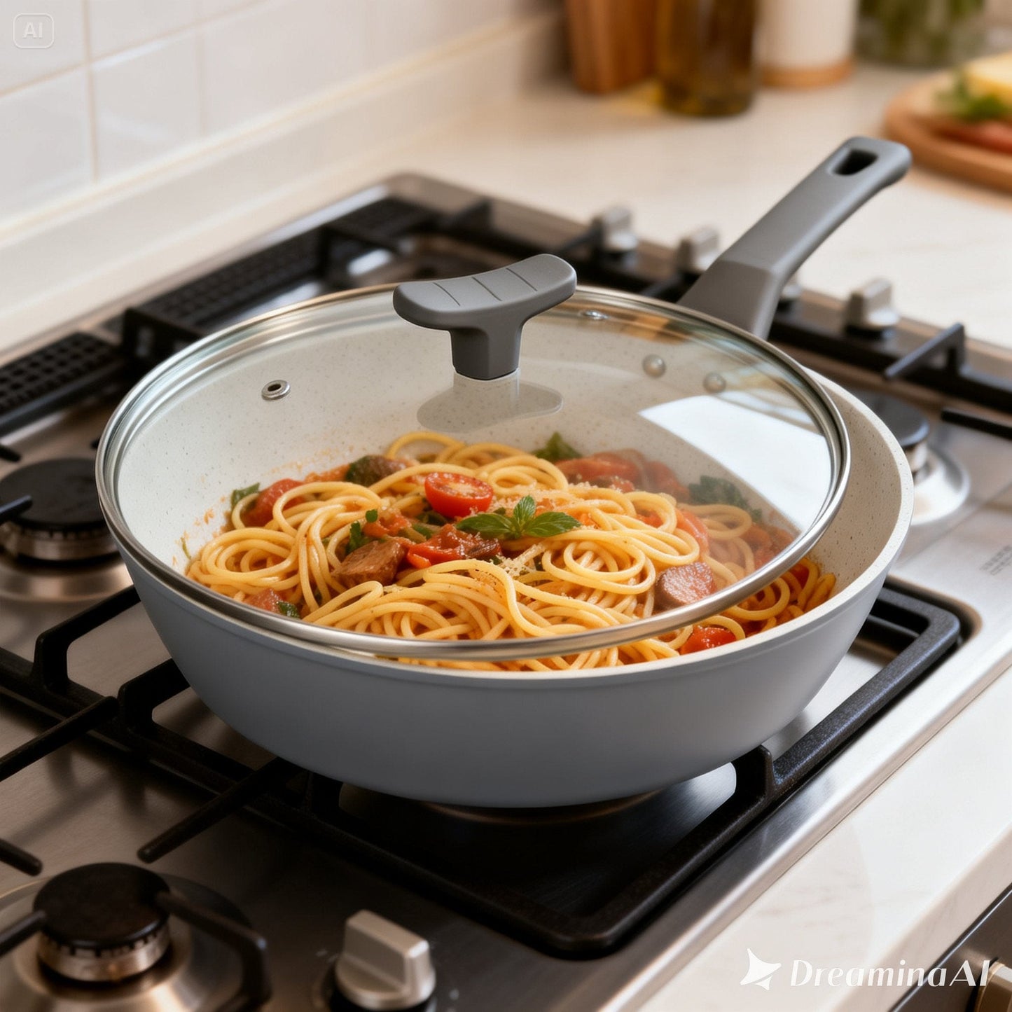 Living Today CLEVINGER 28CM NON-STICK SAUTE PAN WITH LID