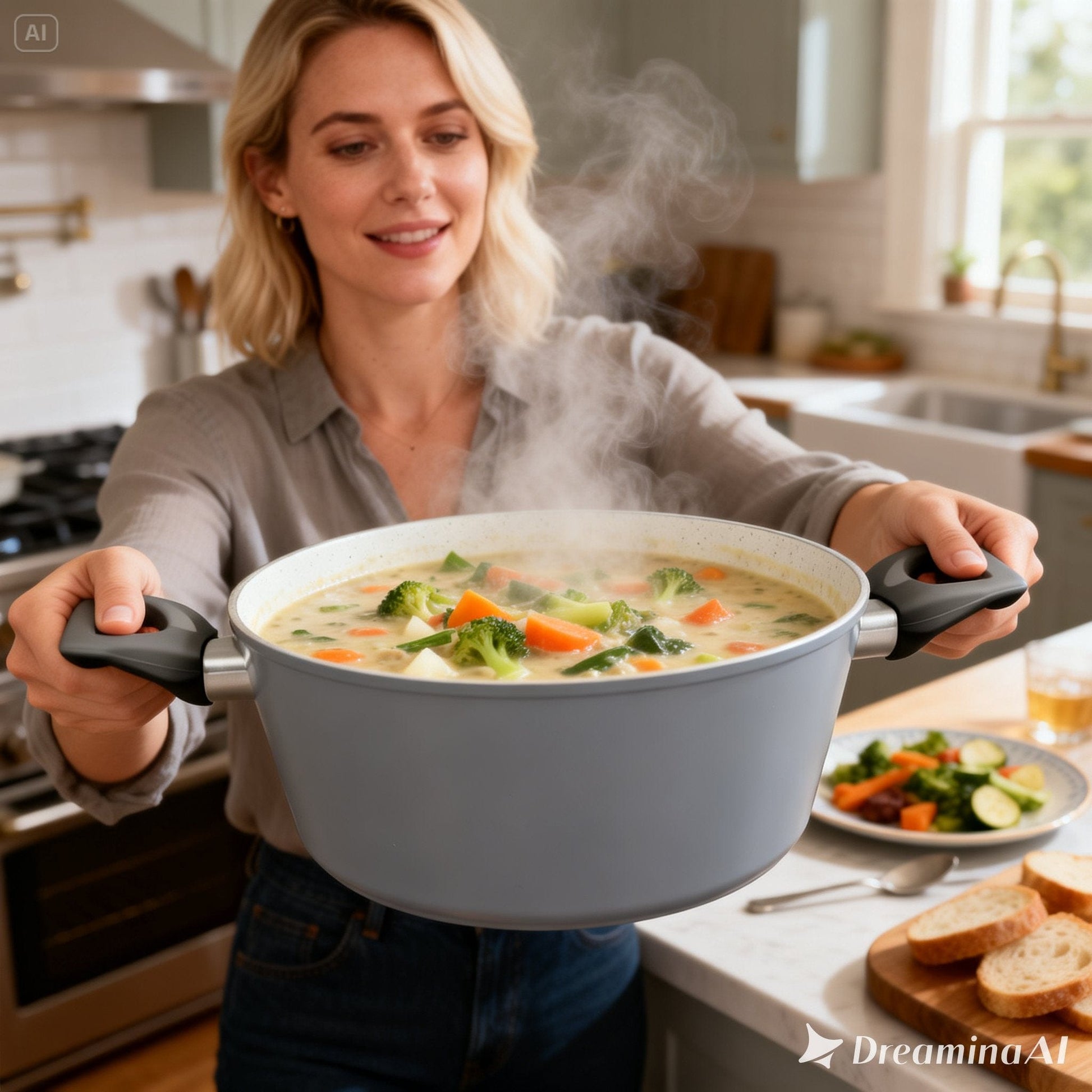 Living Today CLEVINGER 24CM NON-STICK CASSEROLE WITH LID