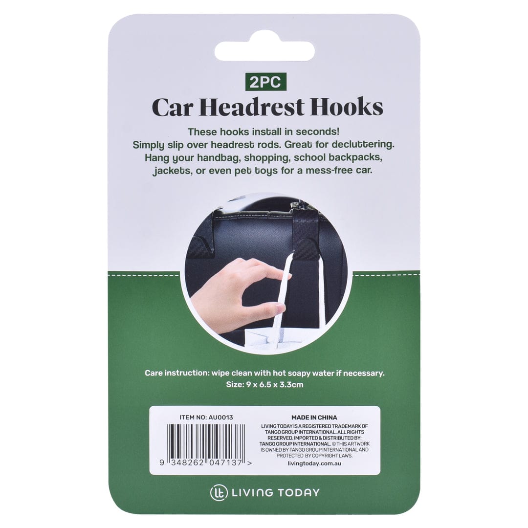 Living Today car accessories LIVINGTODAY 2pc Car Headrest Hook