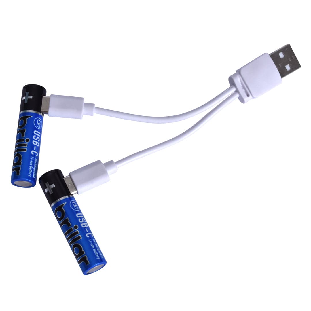 Living Today 2 PCS AAA USB Rechargeable LI-ION Battery