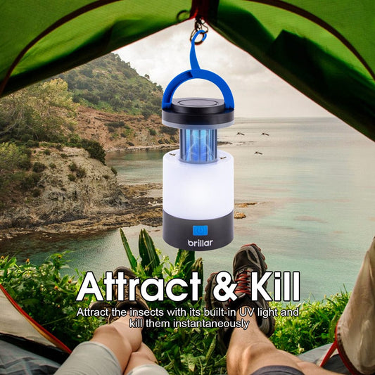 Brillar bug zapper lantern Brillar 3 in 1 Rechargeable Camping Bug Zapper Insect Killer Lantern